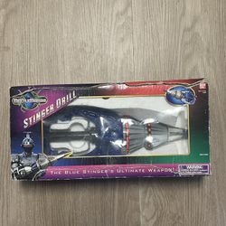 Vintage Big Bad Beetleborgs Stinger Drill 1996 Bandai Collectible Toy Saban