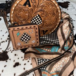 Western Linen Canteen Purse Bundle
