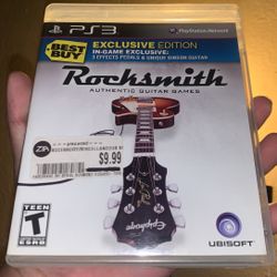 PS3 PlayStation 3 Video Game Rocksmith Authentic Guitar Hero Rock Metal Music