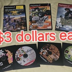 Ps2 Playstation 2 Games $3 Dollars Each