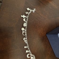 Charm Bracelet Sterling Silver New