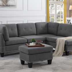 Brand New Modern L-shaped Sectional Sofa With Chaise Lounge 