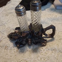 Vtg Arthur Court Magnolia Salt and Pepper Shakers