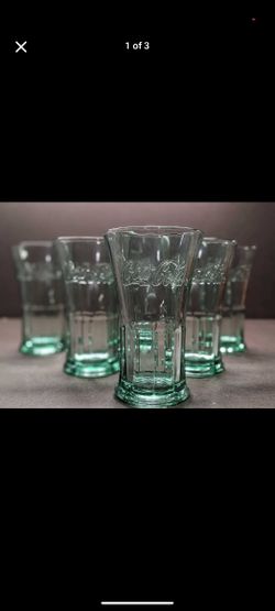 vintage Coca-Cola glasses