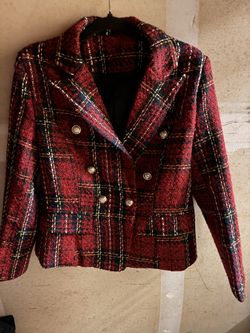Red Plaid Jacket