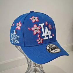 Takashi Murakami MLB World Tokyo Series Dodgers Hat Blue / Black Snapback