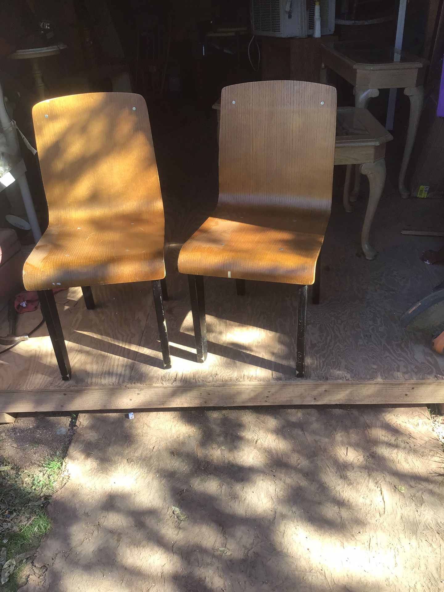 Nice Vintage Wood Chairs