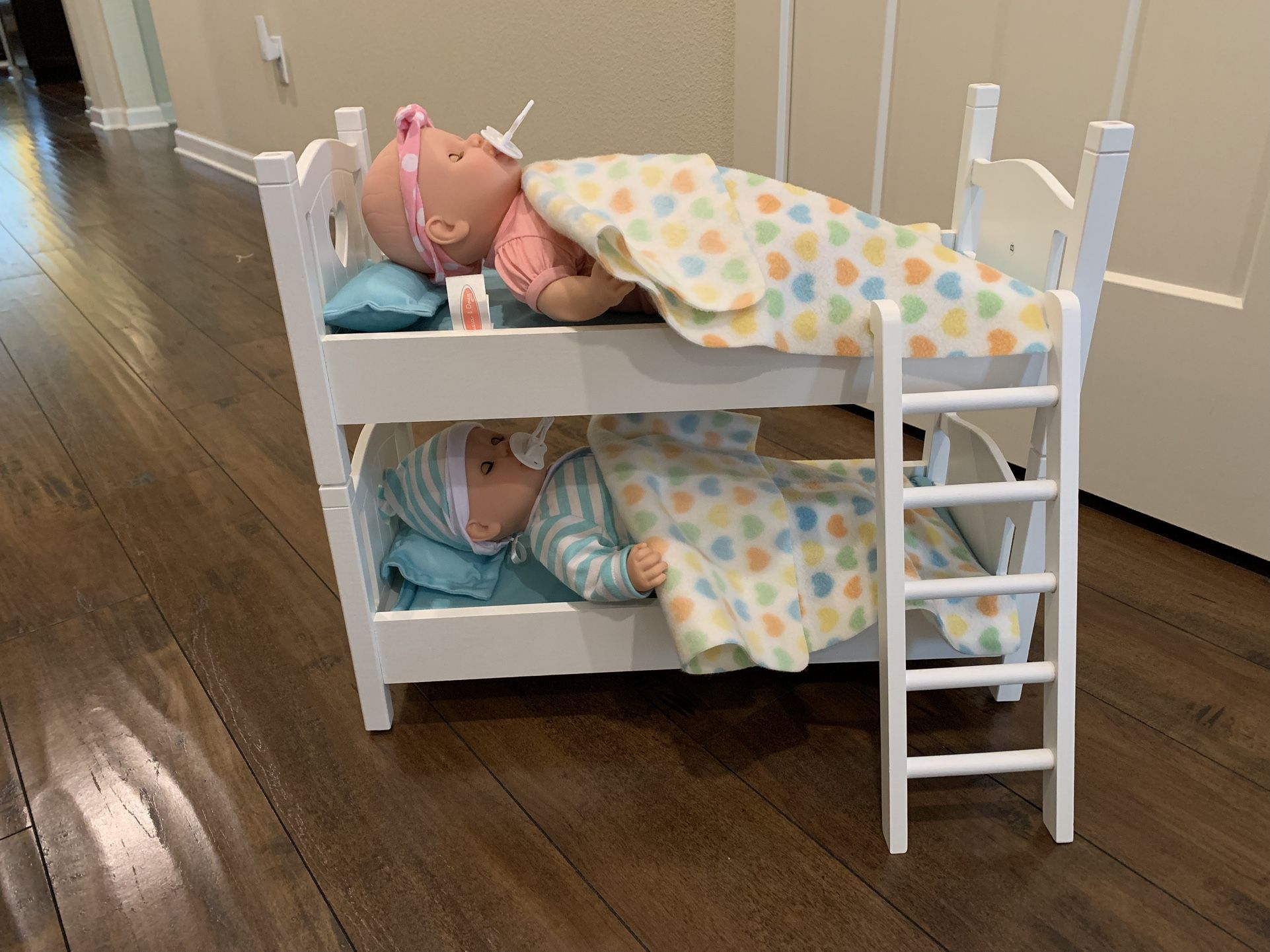 Melissa & Doug Toys (dolls, bed, high chair) $80 Total