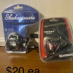 Shakespeare Simone Fishing Reels $20 Ea 