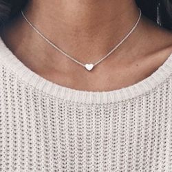 New Women’s Sterling Silver Heart Necklace Jewelry Gift 