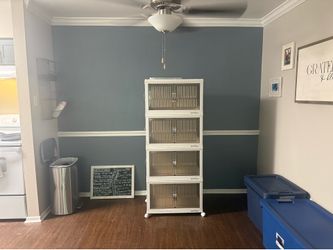 BroView Stackable Storage Bins with Lids- Multifuctional and Simple! Like New!