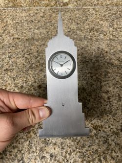 Bulova Empire State Building Desk Clock — Model #B5011