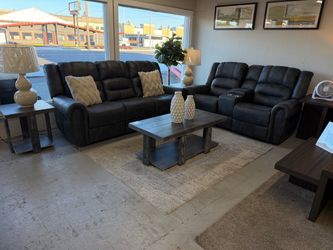 Sofa & Loveseat Manual Recliner Set – $1,299 + Tax