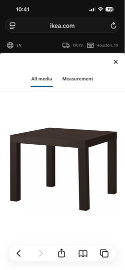 IKEA Lack Side Table - Dark Brown/Black