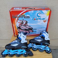 Roller Blades Different Size Jr 13 To 3 And 4 To 6 Whit Light