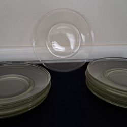 Vintage Glass Salad/Dessert Plates