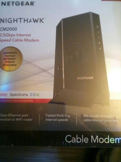 Netgear Nighthawk CM2000 2.5Gbps Cable Modem Brand New DOCSIS 3.1