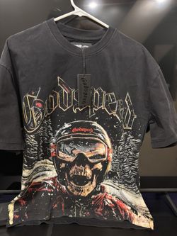 GodSpeed T-Shirt Washed Black, Rhinestones!