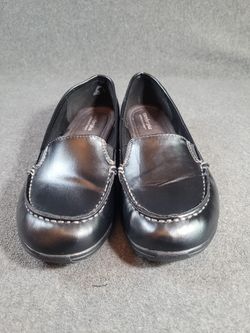 Comfort Plus by Predictions Colby Loafers – Black Slip-On Shoes, Size 9.5W 