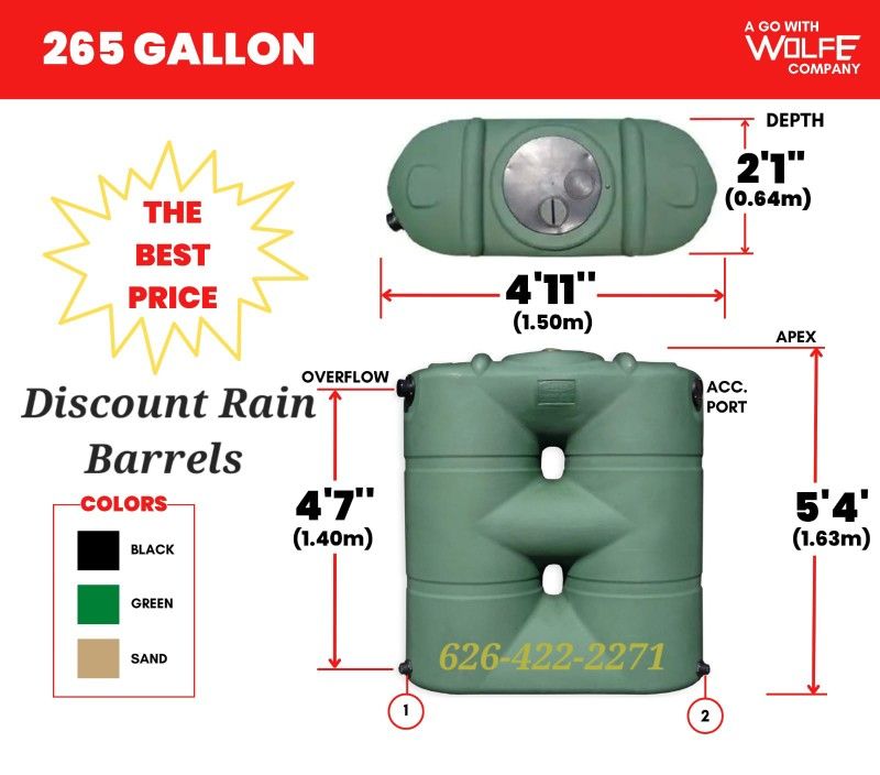 RAIN BARRELS BUSHMAN