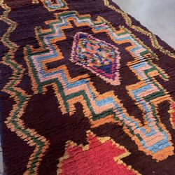 Vintage Beni Ourain Runner Rug