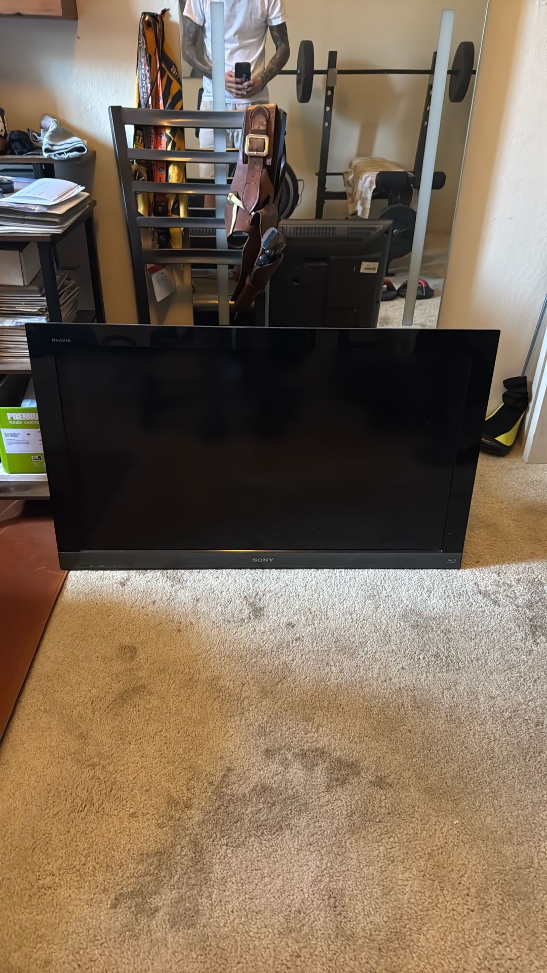 42”Sony TV With Built In Blue Ray DVD