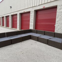 7 Piece Outdoor Wicker Patio Furniture Sectional! ***Free CurbSide Delivery***