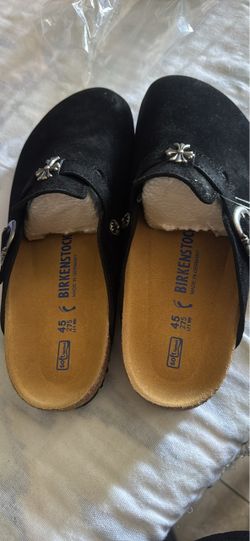 Birkenstock Black Suede Clogs Size 45