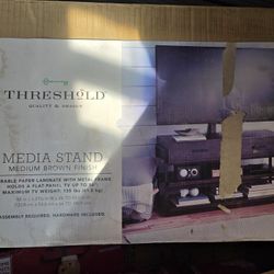 Threshold Media Metal Frame  TV Stand With Drawers  Brand New (Price Is Firm)