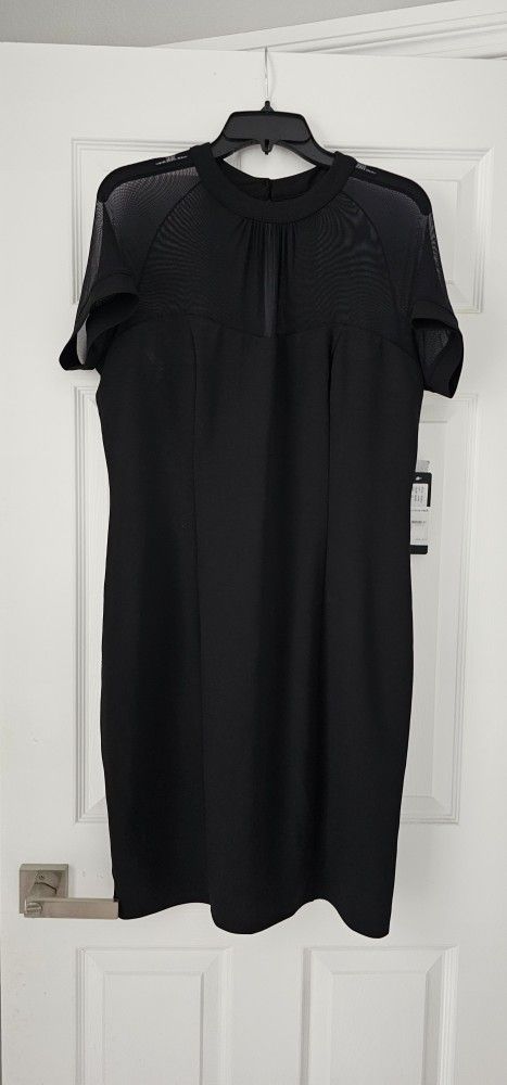 Bebe Black Sheer Dress