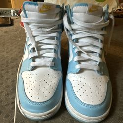 Nike Dunk High Blue Chill Sz 9 Preowned no box