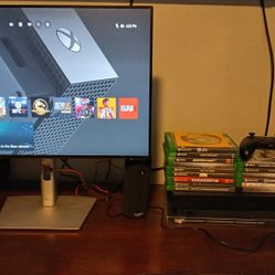 Xbox One ,Tv Monitor,games,and 1 Controller