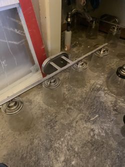 Two Ceiling Fans , One Vanity Light Fixture, 3 Kitchen Chandeliers