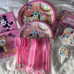 Bluey Birthday Decorations (Girl ) New