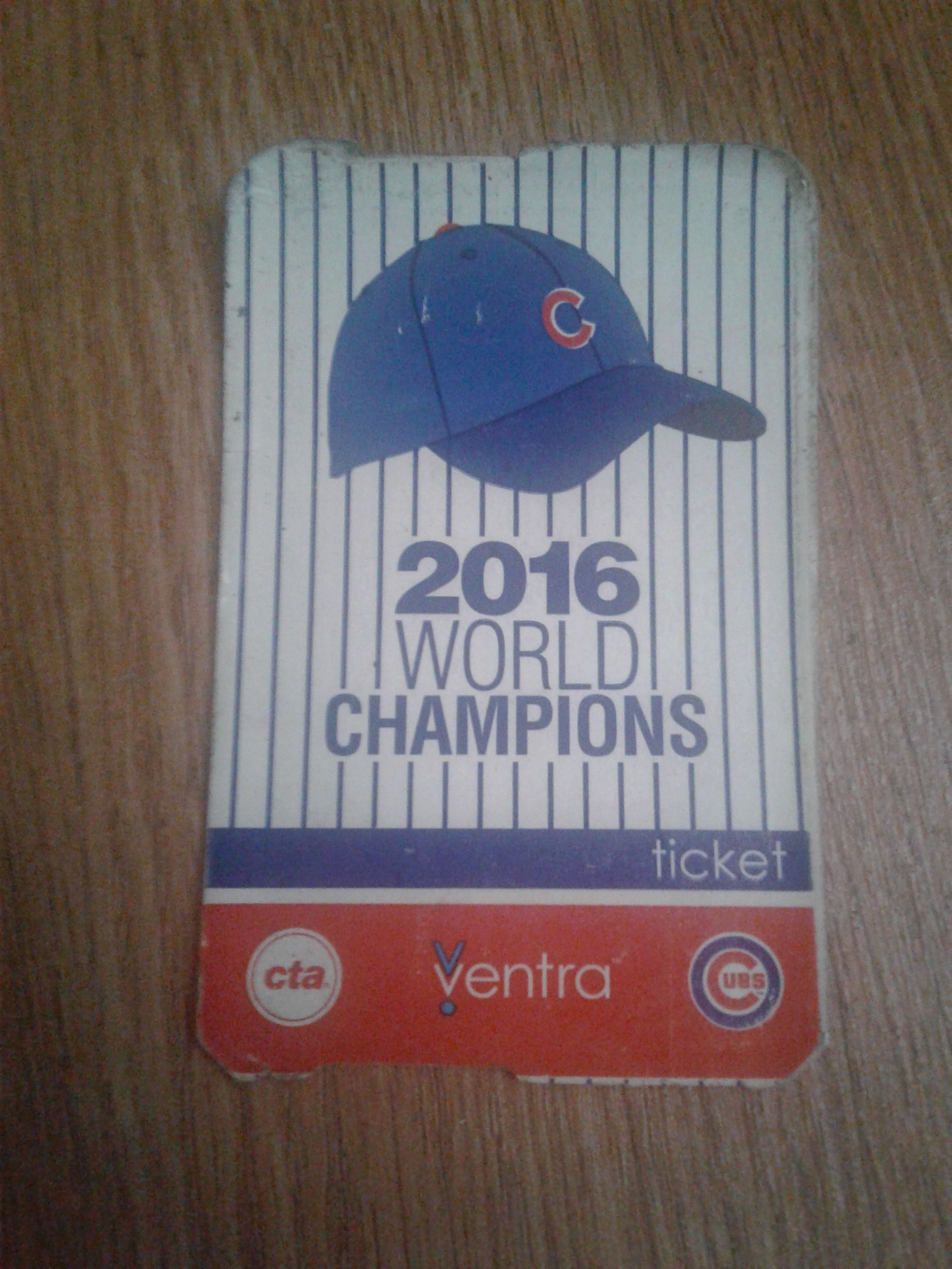 Used non working Ventra Cubs world champions
