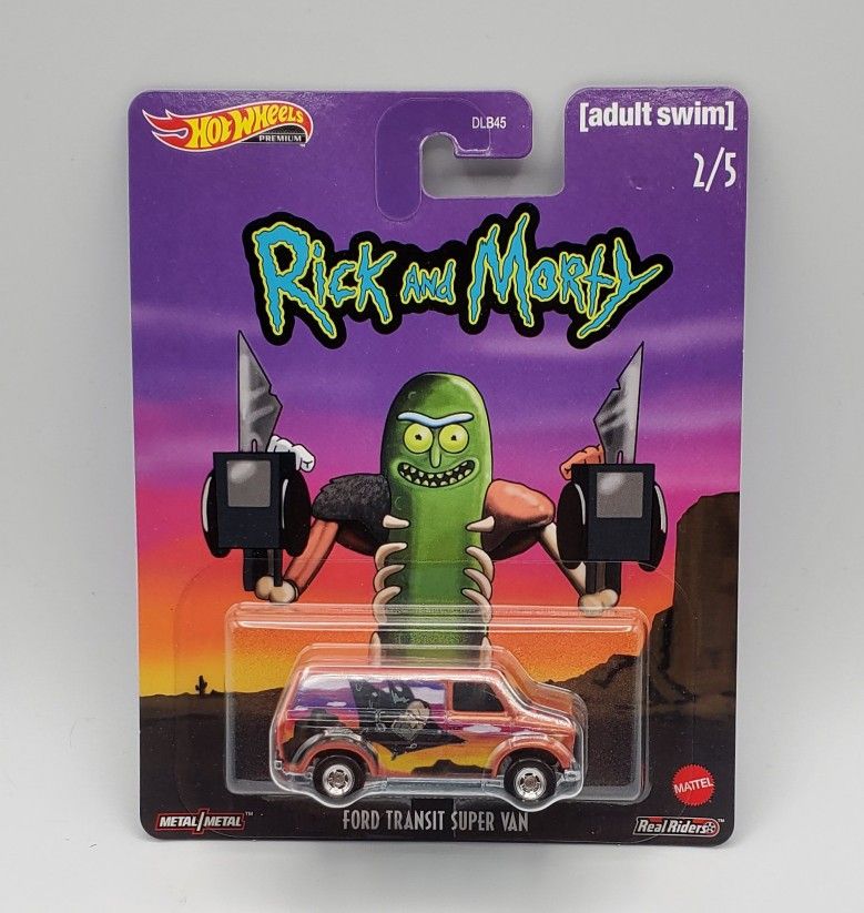 Hot Wheels Adult Swim RICK & MORTY FORD TRANSIT SUPER VAN