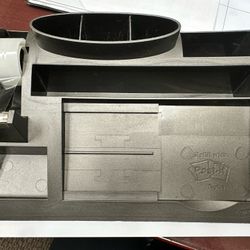 Post-It Weighted Desk Organizer, Black 