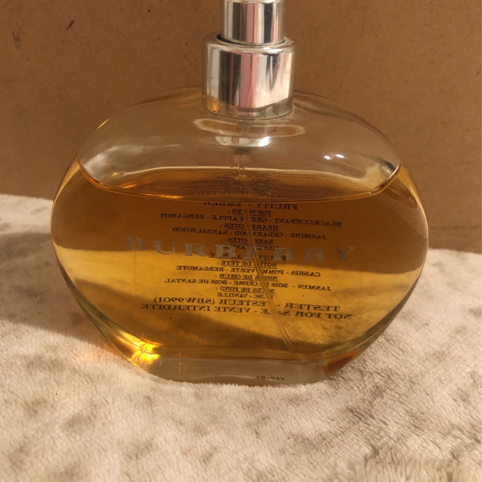 Burberry fruity amber perfume sale