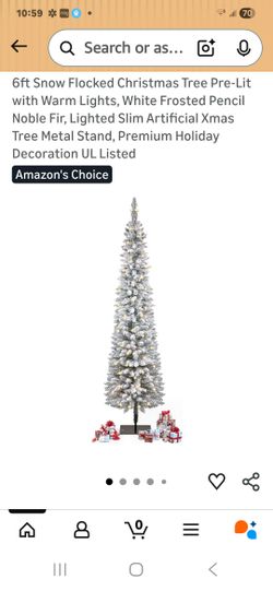 Flocked Christmas tree. (2)