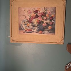Lovely Canvas Flower Wall Decor