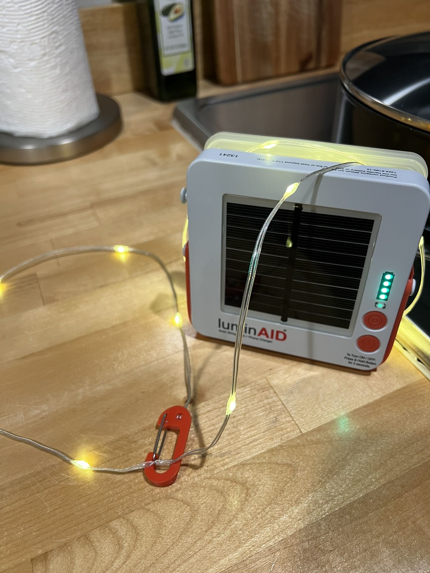 LuminAID Camping Emergency Solar String Light Area Light Phone Charger
