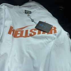🔥 Hellstar Tees (New w/ Tags) — White & Orange | Size M & L 