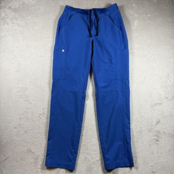 Figs Scrub Pants Womens S Blue Technical Collection Zamora Joggers Stretch #3163