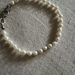 Hand Knotted Pearl Bracelet- 7 Inches 