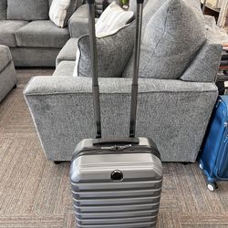 Delsey Hardside 20 inch luggage Carry On, Gray, New