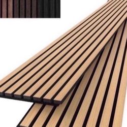 Bulk Lot: 98 Boxes Acoustic Wood Slat Wall Panels (1,620 Sq Ft) - Natural Oak Slats⁠ 