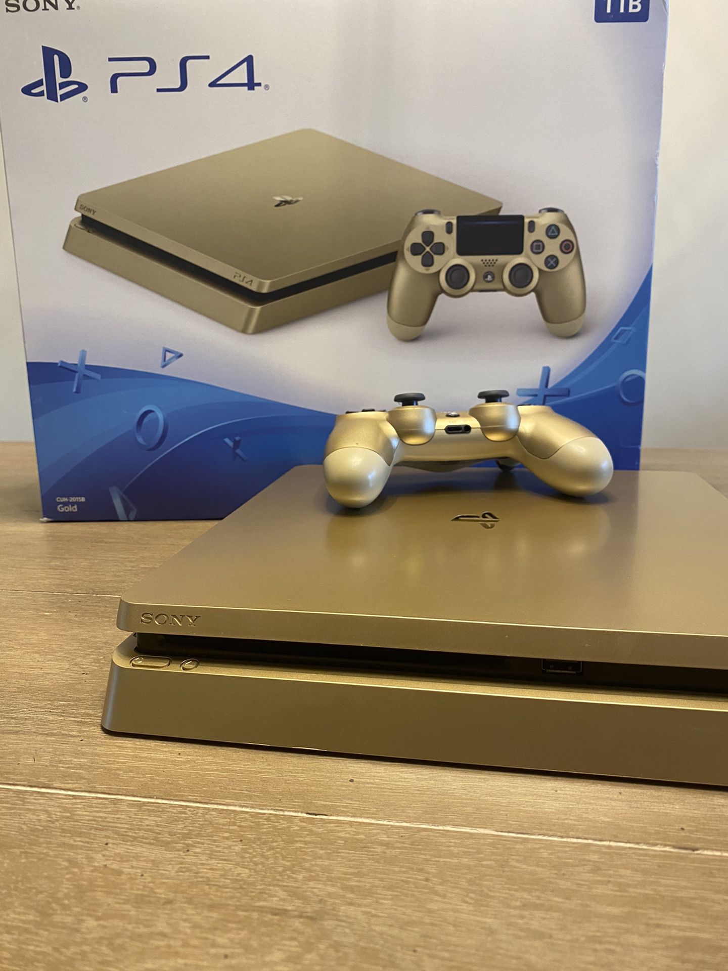 Limited Edition Gold 1TB PS4 Slim & Gold Controller