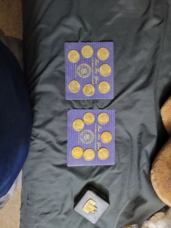 Brass Coin Set US Presidents