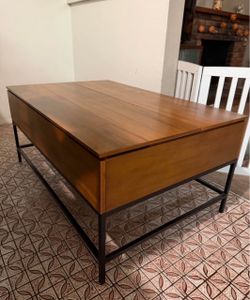 Wood coffee table