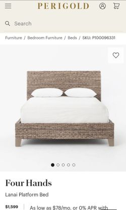 Four Hands Queen Headboard